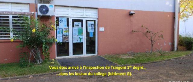 Vous êtes arrivé à l'IEN Tsingoni